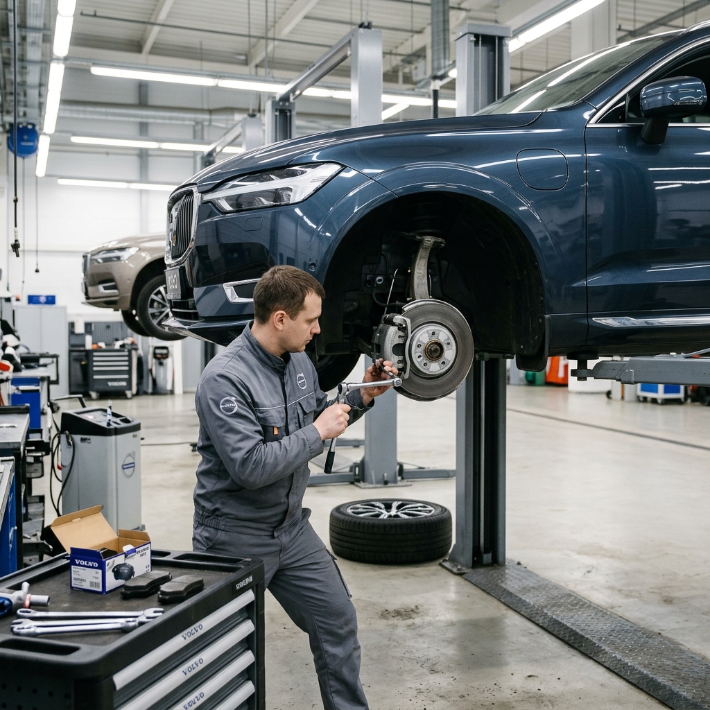 Замена колодок на Volvo