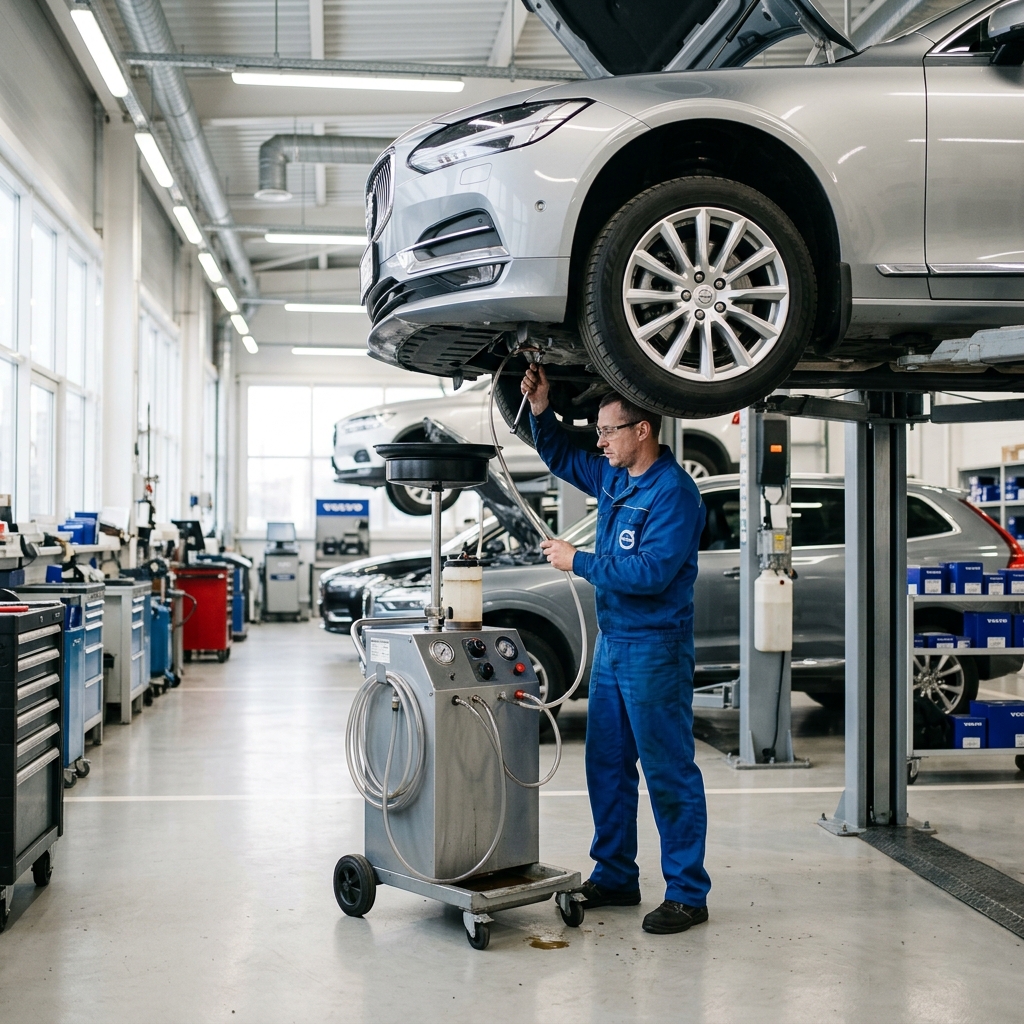 Замена масла в муфте Volvo