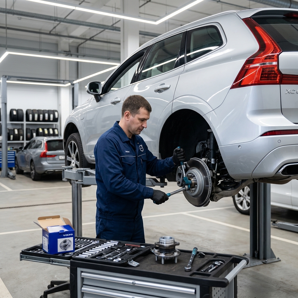Замена ступицы на Volvo