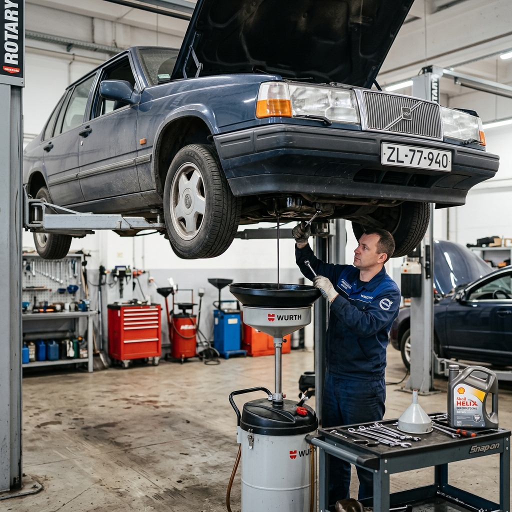 Замена масла Volvo 940